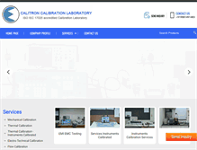 Tablet Screenshot of calitroncalibration.com